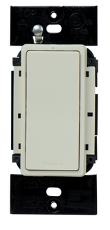 Legrand LC2203LA | RF Switch, In-Wall, Remote, 3-Way, 120 Volt AC, 900 Megahertz, 3.03" Width x 4.8" Depth x 2.48" Height, White