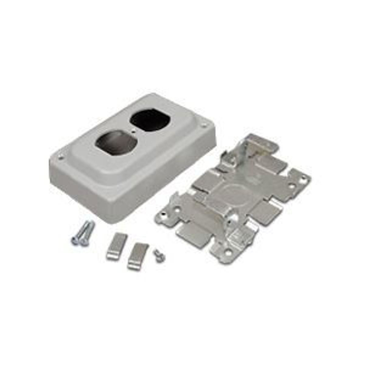 Legrand 1546B | 1500/2600 Series Overfloor Raceway Duplex Receptacle Box