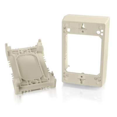 Legrand 16043 | Wiremold Uniduct Single Gang Deep Junction Box - Ivory (TAA Compliant)