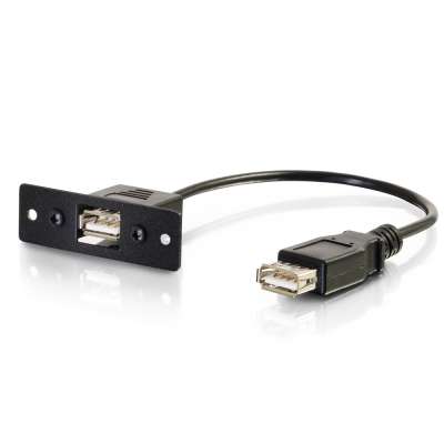 Legrand 16247 | Wiremold Audio/Video Interface Plates (AVIP) USB A Female to USB A Female Adapter (TAA Compliant)