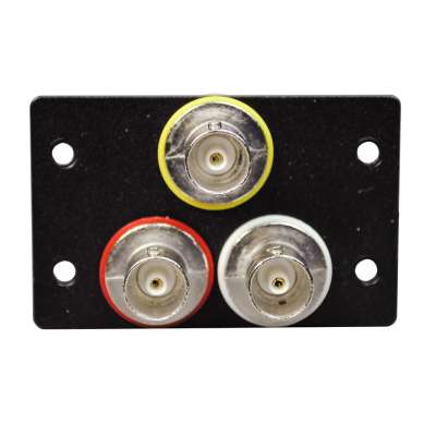 Legrand 16250 | Wiremold Audio/Video Interface Plates (AVIP) Three BNC Female to BNC Female Barrels (TAA Compliant)