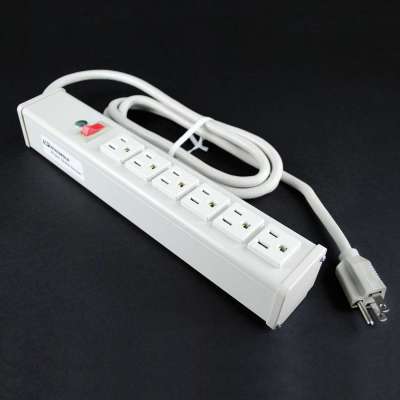 Legrand 16296 | 15ft Wiremold 6-Outlet Plug-In Center Unit 120v/15a Lighted Switch Power Strip (TAA)
