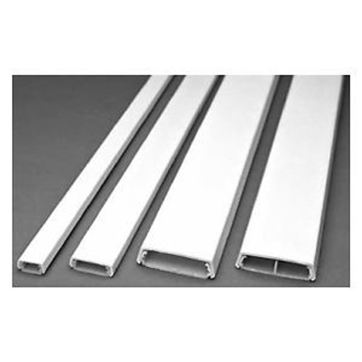 Legrand 2300BACD | 2300 Series Divided Raceway Base and Cover, 5 Ft., ivory