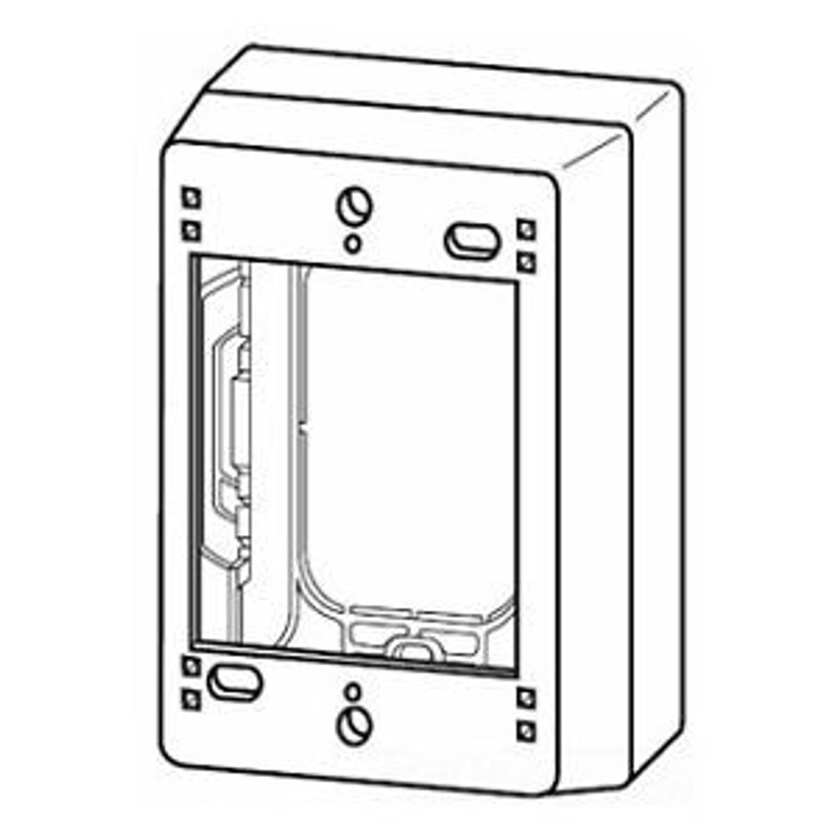 Legrand 2344-WH | Nonmetallic extra deep device box 2300 White