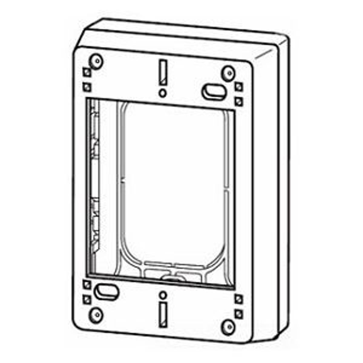 Legrand 2347-2 | 2300 Series Two-Gang Device Box Fitting, ivory
