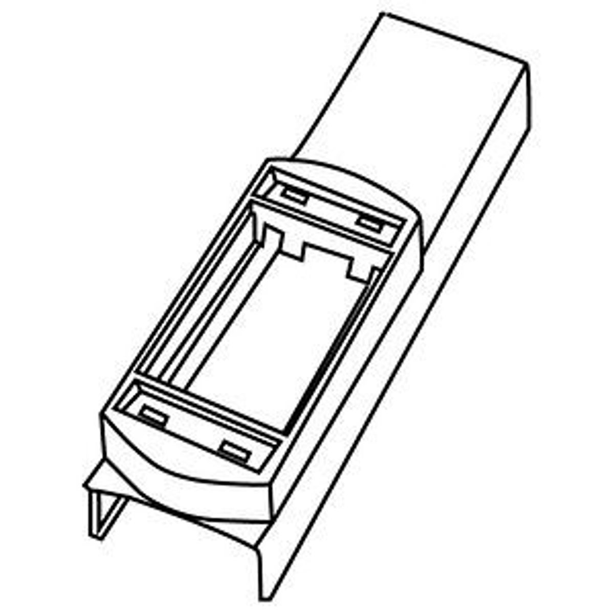 Legrand 25DTC-3S2 | Add On Plate for Power Poles with 2 Bezel