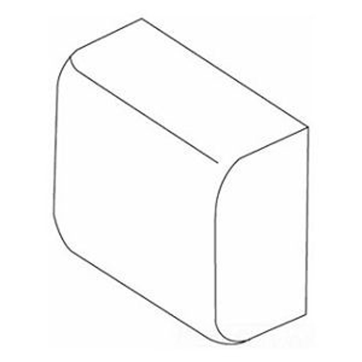 Legrand 2710B | Uniduct& 2700 Series Blank End Fitting, Ivory