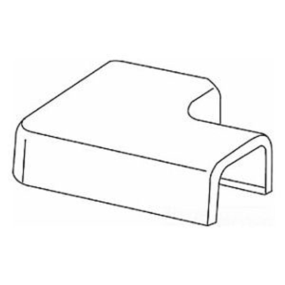 Legrand 2711 | Uniduct& 2700 Series Flat 90 Degree Fitting,Ivory