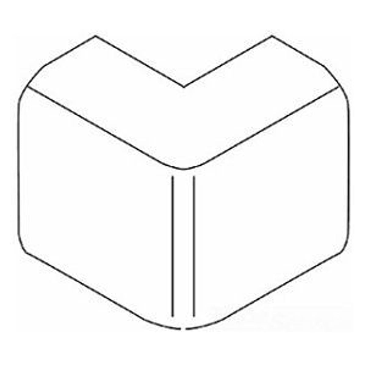 Legrand 2718 | Uniduct& 2700 Series External Elbow Fitting, Ivory
