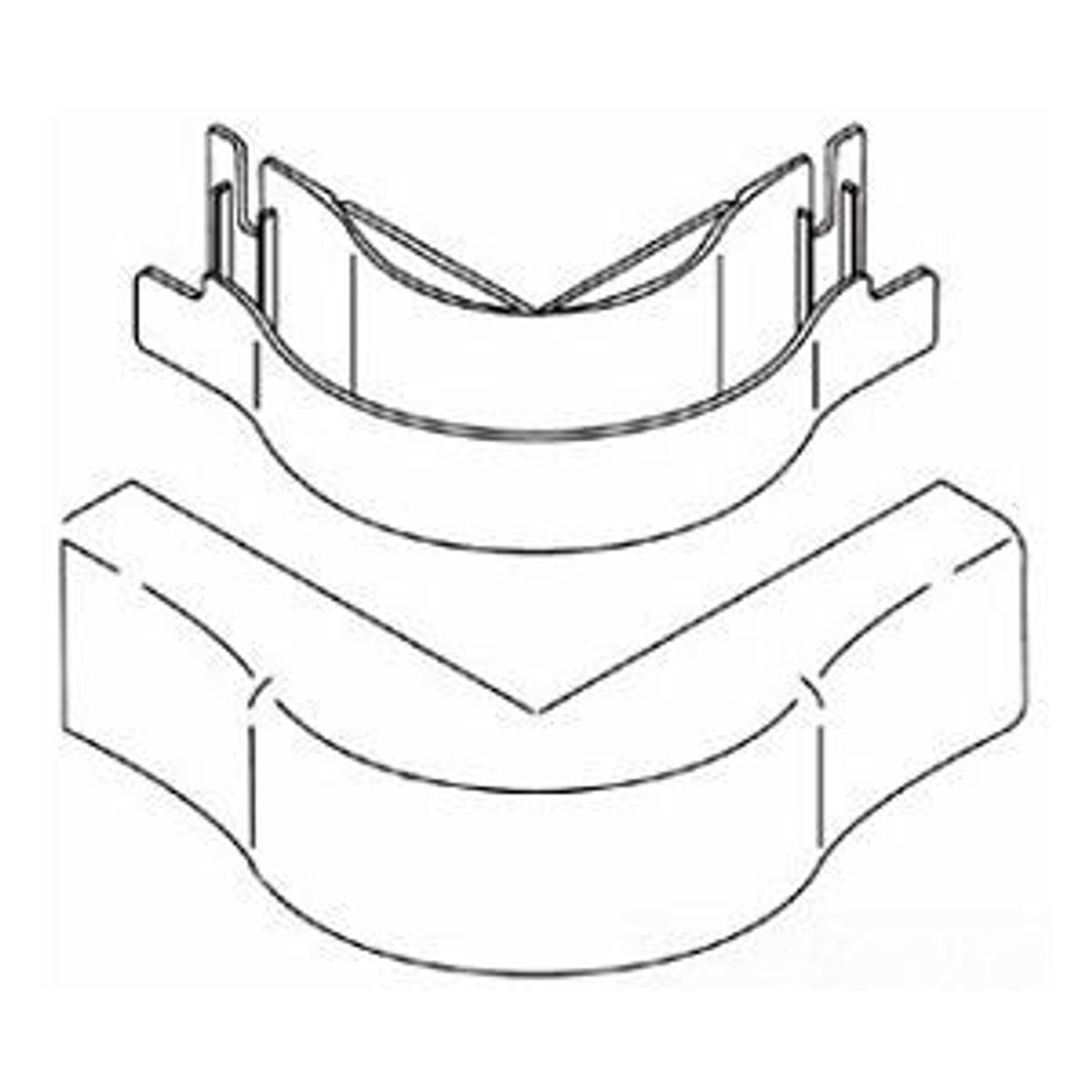 Legrand 2918FO | Nonmetallic ext. Elbow fo/cat5 2900 Ivory