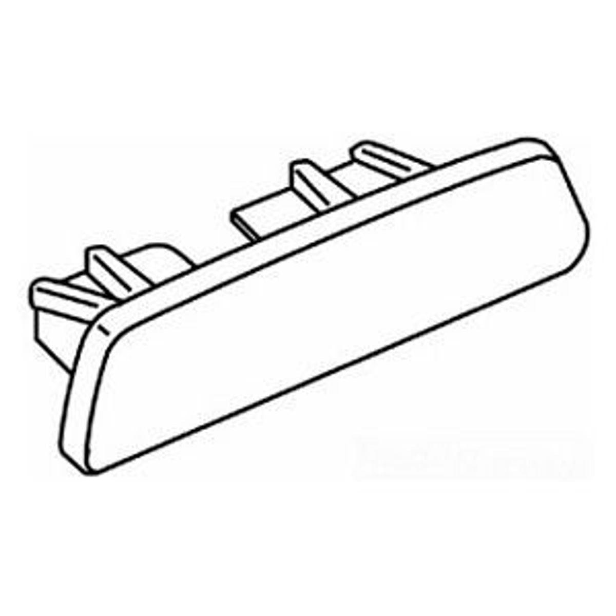 Legrand 410B-WH | Wiremold 400 Series Blank End Fitting, white