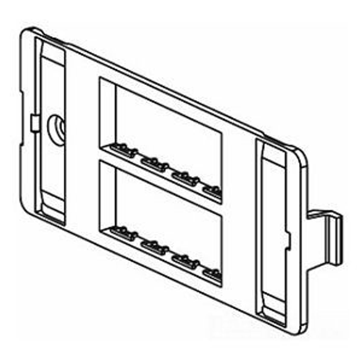 Legrand 5507-4TJWH | 5500 Series Faceplates, White