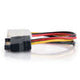 Legrand C2G 10149 | 7.5in 15-pin Serial ATA Male to LP4 Female Power Cable