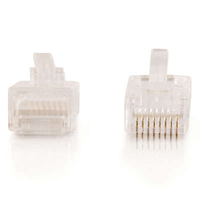Legrand C2G 11380 | RJ45 Cat5E Modular Plug for Round Stranded Cable Multipack (50 pack) (TAA Compliant)