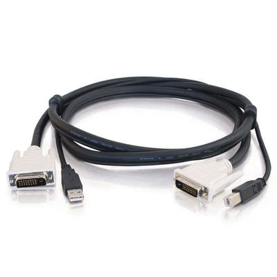 Legrand C2G 14177 | 6ft DVI Dual Link + USB 2.0 KVM Cable