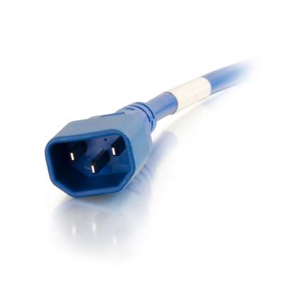 Legrand C2G 17498 | 5ft 18AWG Power Cord (IEC320C14 to IEC320C13) - Blue