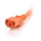 Legrand C2G 17542 | 4ft 14AWG Power Cord (IEC320C14 to IEC320C13) - Orange