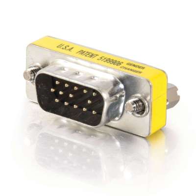 Legrand C2G 20686 | HD15 VGA M/M Mini Gender Changer (Coupler)