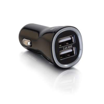 Legrand C2G 21070 | Smart 2-Port USB Car Charger, 2.4A Output