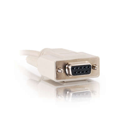 Legrand C2G 25215 | 1ft DB9 F/F Serial RS232 Cable - Beige