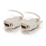 Legrand C2G 25215 | 1ft DB9 F/F Serial RS232 Cable - Beige