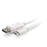 Legrand C2G 26881 | 9ft USB-C to Display Port Adapter Cable - 4K 30Hz - White