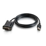Legrand C2G 26887 | 5ft USB to DB9 Male Serial RS232 Adapter Cable