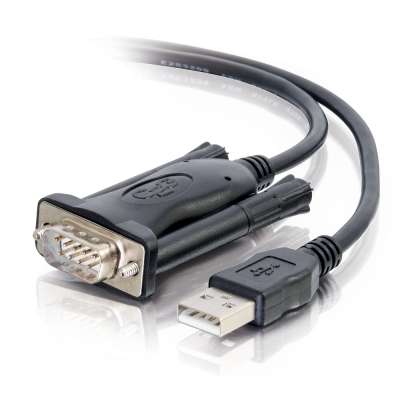 Legrand C2G 26887 | 5ft USB to DB9 Male Serial RS232 Adapter Cable