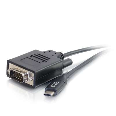 Legrand C2G 26894 | 3ft (0.9m) USB-C to VGA Video Adapter Cable