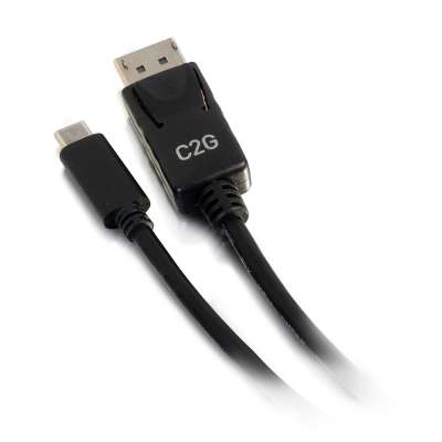 Legrand C2G 26899 | 1ft (0.3m) USB-C to Display Port Adapter Cable 4K 30Hz - Black