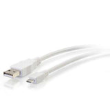 Legrand C2G 27441 | 1ft USB 2.0 A to Micro-B Cable M/M - White (0.3m)