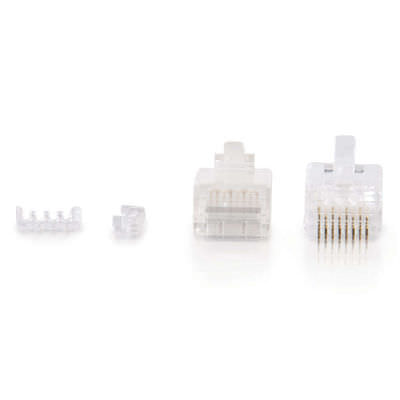 Legrand C2G 27572 | RJ45 Cat5E Modular Plug (with Load Bar) for Round Solid/Stranded Cable Multipack (10 pack)