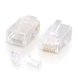 Legrand C2G 27573 | RJ45 Cat5E Modular Plug (with Load Bar) for Round Solid/Stranded Cable Multipack (25 pack)