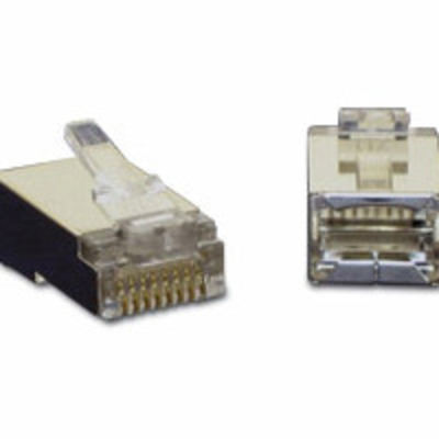 Legrand C2G 27577 | RJ45 Shielded Cat5 Modular Plug (with Load Bar) for Round Solid or Stranded Cable Multipack (25 pack)