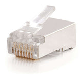 Legrand C2G 27578 | RJ45 Shielded Cat5e Modular Plug (with Load Bar) for Round Solid or Stranded Cable Multipack (50 pack)