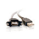 Legrand C2G 28064 | 3ft Panel-Mount USB 2.0 A Male to A Female Cable