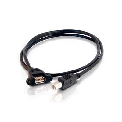 Legrand C2G 28069 | 3ft Panel-Mount USB 2.0 A Female to B Male Cable