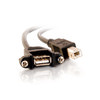 Legrand C2G 28069 | 3ft Panel-Mount USB 2.0 A Female to B Male Cable