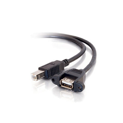 Legrand C2G 28069 | 3ft Panel-Mount USB 2.0 A Female to B Male Cable