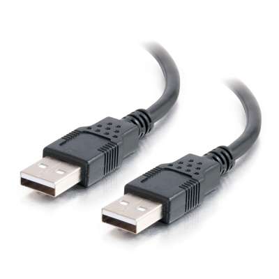 Legrand C2G 28106 | 2m USB 2.0 A Male to A Male Cable - Black (6.6ft)