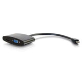 Legrand C2G 28271 | 8in Mini Display Port Male to 4K HDMI or VGA Female Adapter Converter - Black