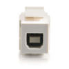 Legrand C2G 28751 | Snap-In USB A/B Female Keystone Insert Module - White (TAA Compliant)