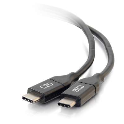 Legrand C2G 28827 | 3ft USB-C to C 2.0 Male to Male Cable (5A)