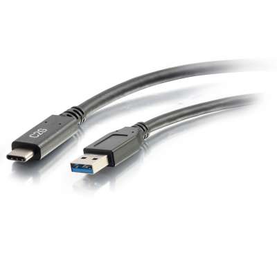 Legrand C2G 28833 | 10ft USB-C Male to USB-A Male Cable - USB 3.2 Gen 1 (5Gbps) - Black