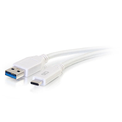 Legrand C2G 28836 | 6ft USB-C Male to USB-A Male Cable - USB 3.2 Gen 1 (5Gbps) - White