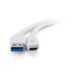 Legrand C2G 28835 | 3ft USB-C Male to USB-A Male Cable - USB 3.2 Gen 1 (5Gbps) - White