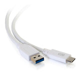 Legrand C2G 28835 | 3ft USB-C Male to USB-A Male Cable - USB 3.2 Gen 1 (5Gbps) - White