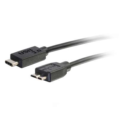 Legrand C2G 28863 | 6ft USB-C Male to USB Micro-B Male Cable - USB 3.2 Gen 1 (5Gbps) - Black