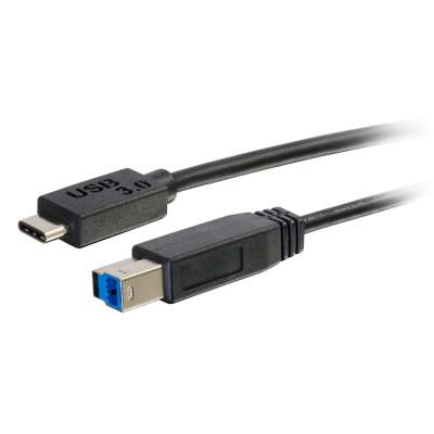 Legrand C2G 28867 | 10ft USB-C Male to USB-B Male Cable - USB 3.2 Gen 1 (5Gbps) - Black