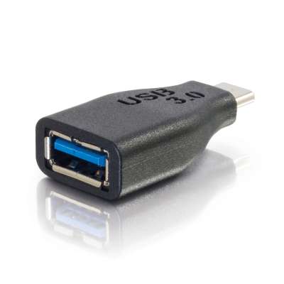 Legrand C2G 28868 | USB 3.0 (USB 3.1 Gen 1) USB-C to USB-A Adapter Converter M/F - Black